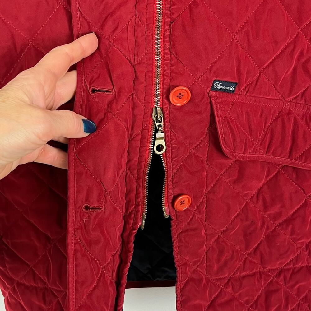 Facconable Red Quilted Jacket XS City Chic - Picture 9 of 14